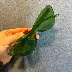 Green Chunks cat eye sunglasses